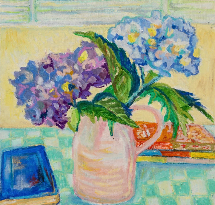 Hydrangeas in vase (sold out)