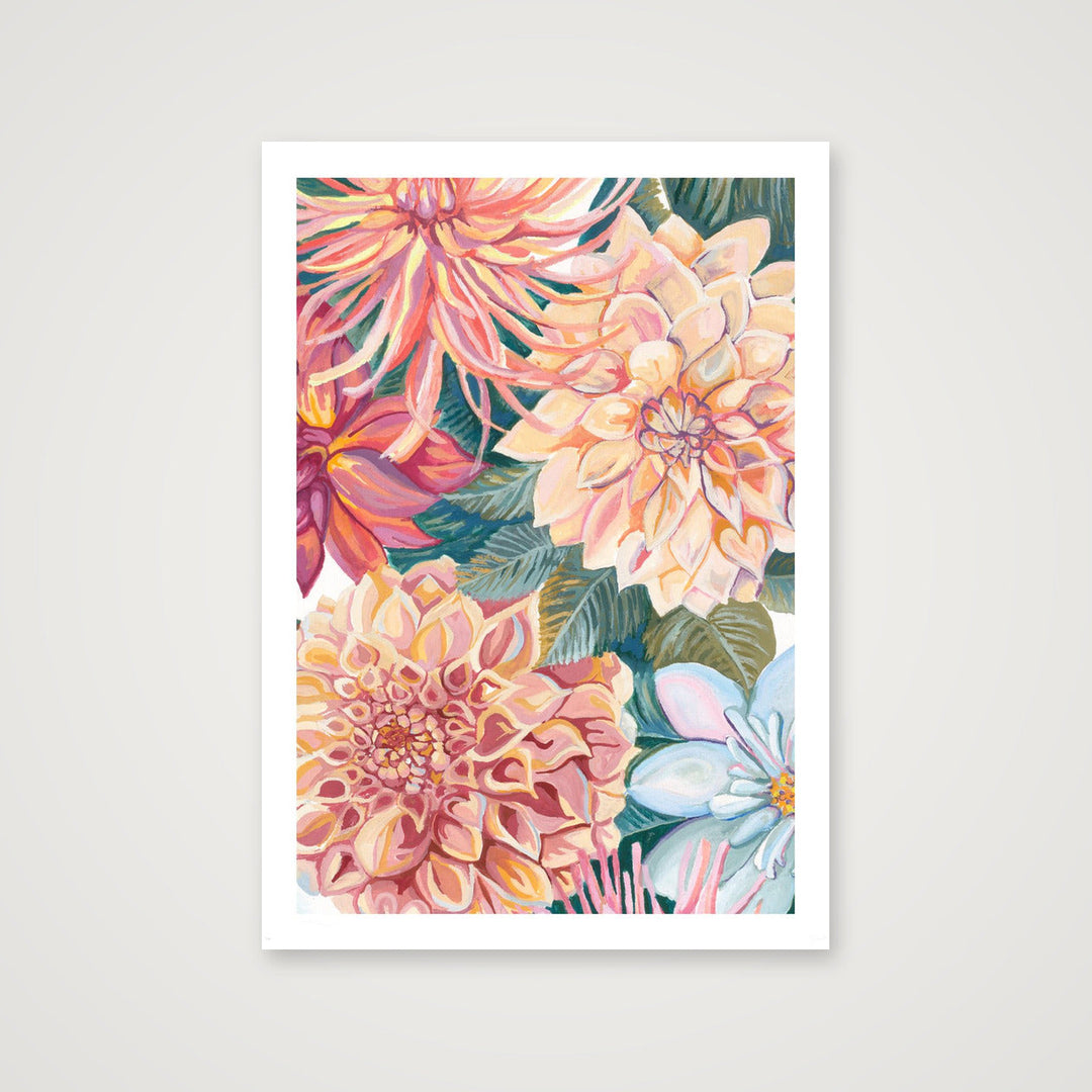 Dahlia Blossom Fine Art Print — 59×84cm, 23×33" Print only