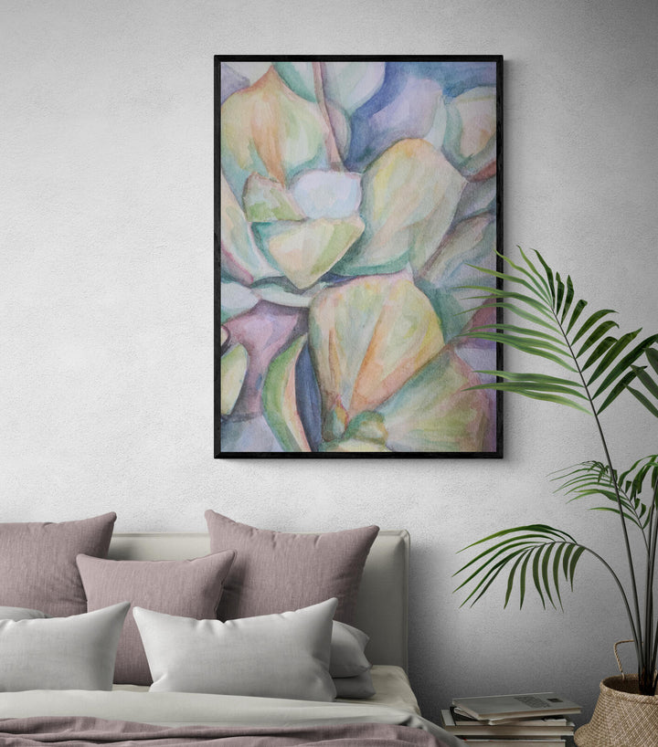 Beach Succulent Art Print