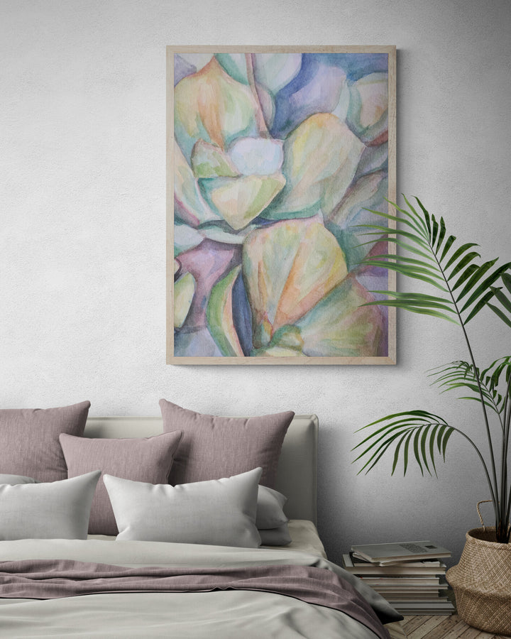Beach Succulent Art Print