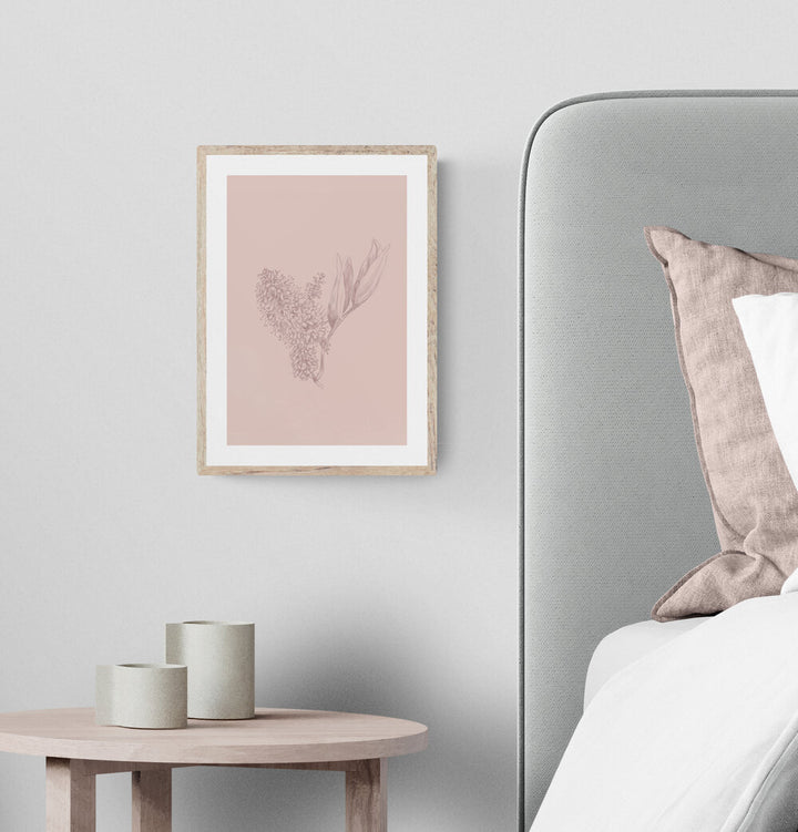 Native NZ Hebe Flower Art Print