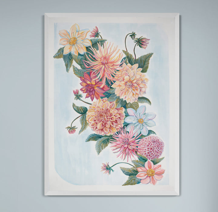 Dahlia Gathering II Art Print