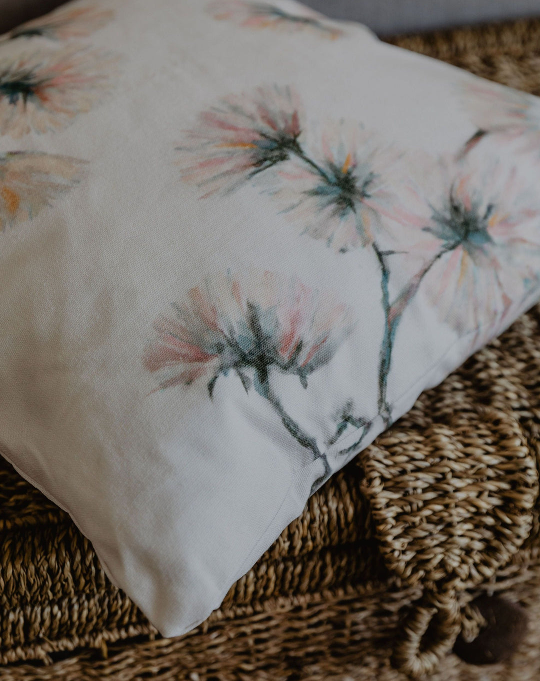 Pink Dandelion / Cotton Canvas