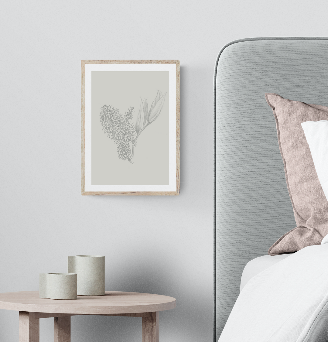 Native NZ Hebe Flower Art Print