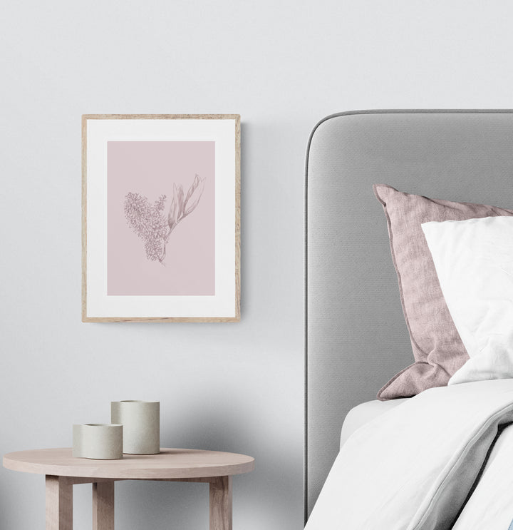Native NZ Hebe Flower Art Print