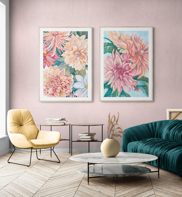 Dahlia Print Pair
